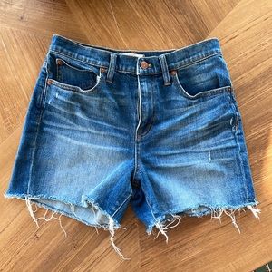 Madewell High Rise Denim Shorts